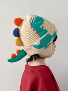 动物耳朵帽子加厚儿童宝宝，保暖护耳帽冬季男童，女童针织毛线帽防寒