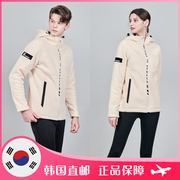 vitro韩国羽毛球服套装男士女士款，运动保暖连帽外套长裤