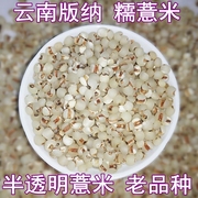 云南版纳薏米仁天然半透明薏仁米，特产500g苡仁新货糯薏仁米小薏米