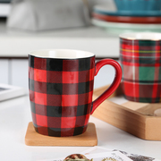 苏格兰风格情侣马克杯，大容量杯子陶瓷，创意水杯陶瓷杯茶杯咖啡杯