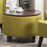 实木阳台桌椅创意三件套卧室客厅储物茶几组合懒人小沙发现代简i.