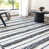 视觉味道北欧现代简约摩洛哥手工羊毛卧室客厅黑白地毯地垫床边毯