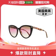 Tom Ford 女式猫眼太阳镜 TF915 Isabella-02 05F 黑色/玫瑰色哈