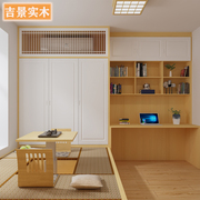 榻榻米定制整体多功能实木，家具床一体衣柜小户型，卧室书房全屋