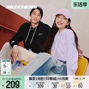 skechers斯凯奇美拉德套头衫男女同针织连帽卫衣，简约纯色情侣上衣