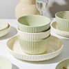 奶油风米饭碗家用2023高颜值陶瓷吃饭碗特别好看的小碗汤碗