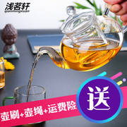 可加热玻璃茶壶耐高温加厚过滤泡茶壶家用功夫水果花茶壶茶具套装