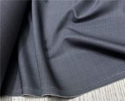 花色织色白羊毛呢灰色灰色精纺面料设计师意大利进口双面西装布料