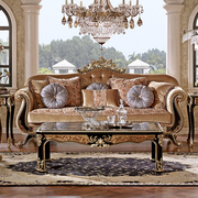 凤凰美居欧式奢华公爵沙发茶，几套组品质，仿古彩绘实木法式家具装饰