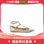 99新未使用香港直邮valentino带铆钉平底鞋qw2s0376vnw