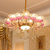 欧式水晶吊灯奢华客餐厅主，卧室锌合金简约现代大厅别墅法式灯具
