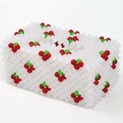 10mm 四角 果冻珠散珠斤 亚克力珠子 DIY手工串珠纸巾盒材料