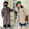 韩版2022男女童双面羊绒冬装加厚呢子外套中长款设计师款大衣