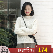 NANASTORE马海毛毛衣套头宽松针织加厚长袖粗针线衣女2022I27