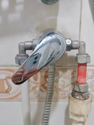 明装太阳能热水器混水阀老式铝塑管淋浴花洒水龙头带上水阀门开关