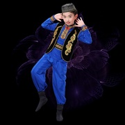 儿童新疆舞蹈演出服装女童长裙少数民族男女童维W吾d儿族表演