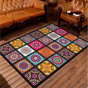 格子客厅地毯茶几沙发，地毯欧式地毯门厅地毯，长方形个性图案