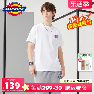 dickies情侣短袖t恤男春夏，印花宽松休闲百搭全棉迪克斯上衣女