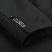 STONES男士休闲西装黑色全羊毛正式修身职业进口单件上衣西服