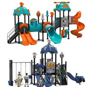 幼儿园大型滑滑梯秋千组合儿童，小区户外游乐设备室外塑料玩具