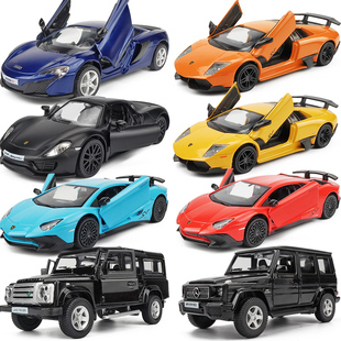 兰博基尼玩具车合金小汽车模型，摆件仿真跑车儿童男孩赛车金属小车