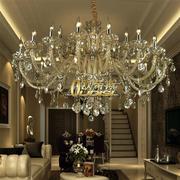 欧式蜡烛水晶吊灯美式创意卧室餐厅灯具现代简约大气家用灯具
