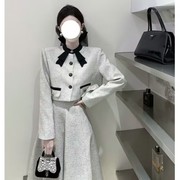 小香风两件套装裙御姐名媛，复古高级感法式气质小洋装秋季2023