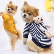 网红口袋熊狗狗猫咪卫衣服秋冬加绒小型犬保暖宠物用品