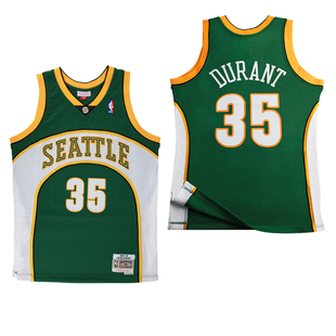 Mitchell Ness球迷版复x古球衣NBA基德杜兰特纳什篮球服男运动背