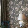 北欧风现代田园大花墙纸，无纺布客厅卧室温馨壁纸美式复古无缝墙布