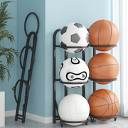 免安装篮球收纳架家用室内简易足球排球整理运动器材筐球类置物架