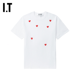 IT CDG PLAY COMME des GARCONS川久保玲情侣款基础款圆领短袖T恤