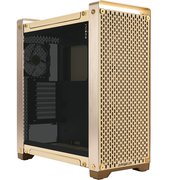 迎广（IN WIN) DUBILI 暖金台式机电脑全塔铝合金玻璃侧透机箱