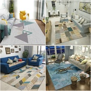 北欧沙发地毯客厅茶几毯卧室床边毯ins风满铺可爱房间地垫大面积