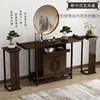 新中式玄关桌子轻奢进门玄关置物台实木家用供桌靠墙条案几装饰柜