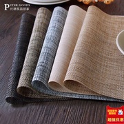 加厚日式餐垫PVC餐桌垫隔热垫碗垫子家用北欧餐布西餐垫盘垫杯垫