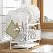 厨房窄款碗碟沥水架小尺寸，免安装台面，窗台碗盘收纳置物架放碗筷架