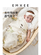嫚熙纱罗婴儿包被新生儿纱布，襁褓裹布春夏季包巾，亲肤初生宝宝包单