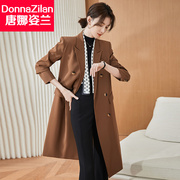 高级感休闲风衣外套女士，2024春秋季韩系风格，穿搭大码西装大衣