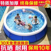 游泳池家用儿童充气泳池家庭，超大室内外加厚折叠小孩戏水池