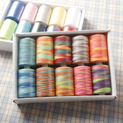 家用缝纫线彩色缝纫机线黑白402线手缝DIY手工家用缝衣线多色可选