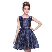 奈昕定制 24622 new dress时尚气质小清新女装碎花绑带背心连衣裙