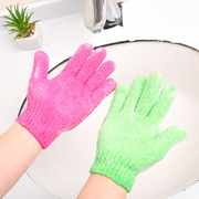 创意家用五指沐浴手套，搓澡巾去角质洗澡手套搓泥擦背磨砂强力手套