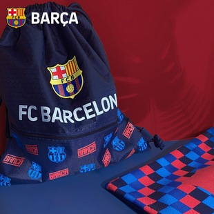 巴塞罗那俱乐部商品丨巴萨周边运动足球束口袋抽绳健身包