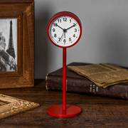 闹钟简约北欧风格学生用静音床头，钟表创意个性台钟桌面摆件小座钟