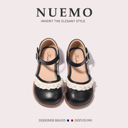 nuemo法国风潮牌童鞋~夏天女童凉鞋夏季儿童镂空公主鞋小女孩皮鞋