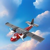 合金轰炸战斗机模型，迷你回力仿真运输机男玩具，儿童水陆两栖小飞机