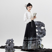 星河汉歌（蓬莱仙境）马面裙搭配国风新中式高级感显瘦日常通勤