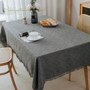 简约现代北欧ins风餐桌布，高级感餐厅客厅茶几，防尘盖布耐脏台布大
