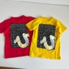 夏装 童装 字母儿童棉质男童中大童短袖T恤 110-160cm